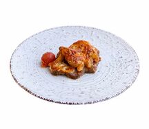 Свиная отбивная с картофелем по-деревенски