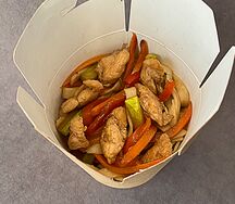 Лапша с курицей