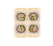 Калифорния лайт с кальмаром в кунжуте мини-порция