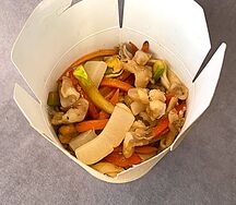 Лапша с морепродуктами