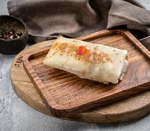 Блин с сыром и ветчиной