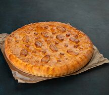 Пирог с яблоком и клюквой