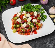 Салат Овощной с брынзой