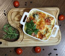 Цветная капуста Al Forno с беконом