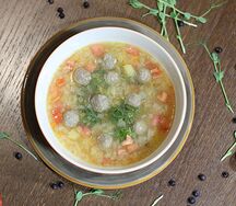 Итальянский суп с фрикадельками