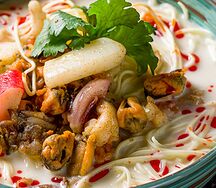Кимчи-рамен с морепродуктами