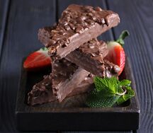 Вафля с арахисом и шоколадом