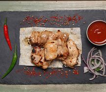 Шашлык из куриного бедра