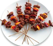 Шашлык из говяжьей печени