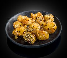 Кусочки банана в карамели