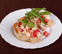 Брускетта с баклажановым муссом