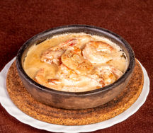 Креветки в сливочно-чесночном соусе