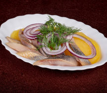 Филе сельди с отварным картофелем