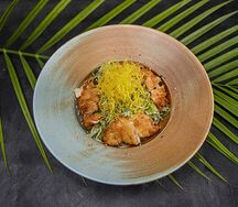 Хрустящий азиатский салат с курочкой