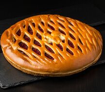 Пирог с малиной