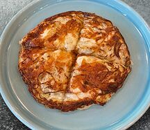 Жареная капуста с моцареллой