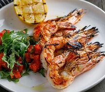 Креветки на гриле