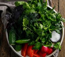 Сезонные овощи и зелень