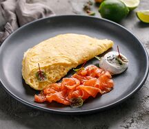 Омлет с форелью