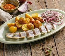 Сельдь с картофелем