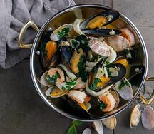 Соте из морепродуктов