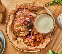 Свиные рёбра с картофелем по-каталонски