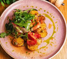 Кальмар с картофелем стоун