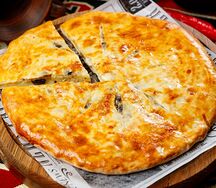 Пирог с картофелем и грибами