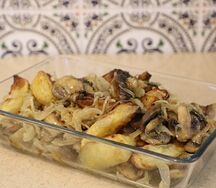 Картофель с грибами