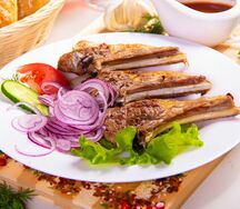 Шашлык из бараньей корейки