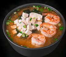 Мисо с креветками