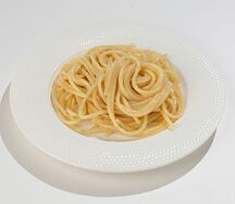 Спагетти с зеленым маслом