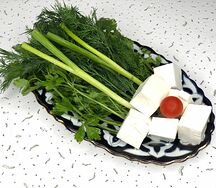 Зелень с сыром Чанах