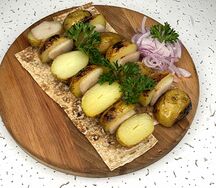 Молодой картофель с курдюком
