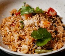 Бизнес-ланч Обжаренный рис с морепродуктами