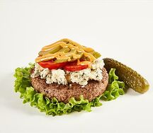 Бургер Блю чиз в листьях