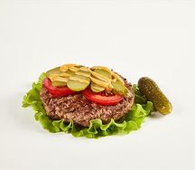 Гамбургер Farш в листьях
