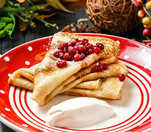 Блинчики со сметаной