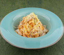 Паста с треской и лососем