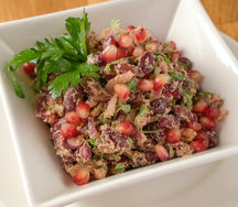 Красная фасоль с грецкими орехами