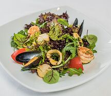 Салат Теплый с морепродуктами