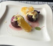 Запеченный инжир с с горгонзоллой и медом