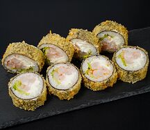 Жареный с креветкой