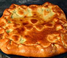 Пирог курица-сыр