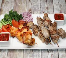 Ассорти шашлыков на гриле