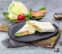 Мини-шаурма с семгой
