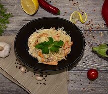 Паста с семгой