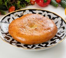 Осетинский пирог с сыром и зеленью