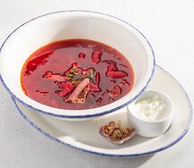 Борщ с пастрами