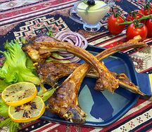 Шашлык из бараньей корейки